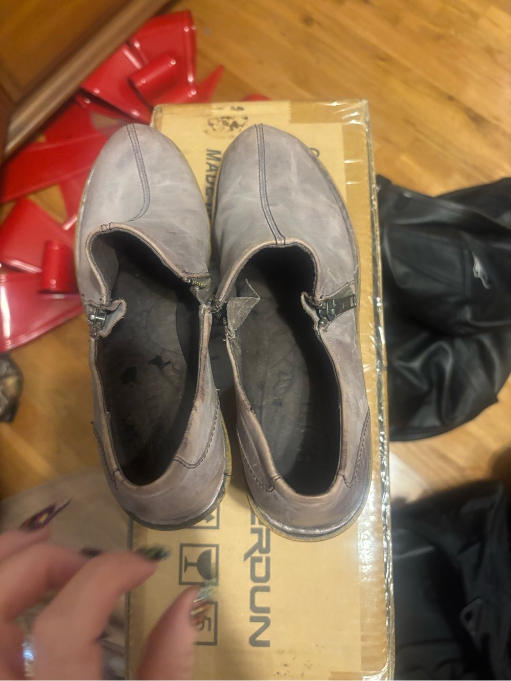 Born women’s Slip-On Loafers in Taupe Leather